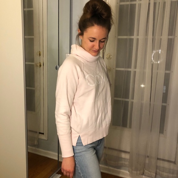 Pink Calvin Klein Cowl Neck Sweatshirt - Picture 3 of 5